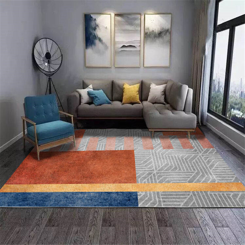 Multi-Colored Luxe Rug Cotton Blend Animal Printed Area Carpet Non-Slip Backing Stain-Resistant Area Rug for Parlor Clearhalo 'Area Rug' 'Rug' 2480463