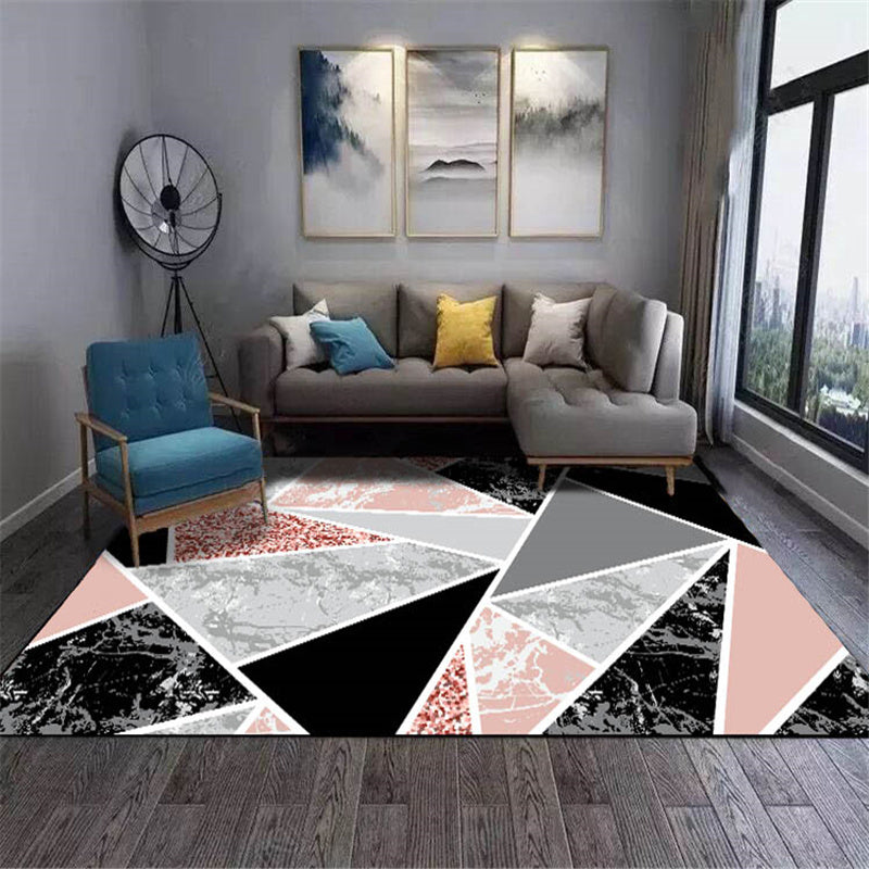 Multi-Colored Luxe Rug Cotton Blend Animal Printed Area Carpet Non-Slip Backing Stain-Resistant Area Rug for Parlor Pink Clearhalo 'Area Rug' 'Rug' 2480464