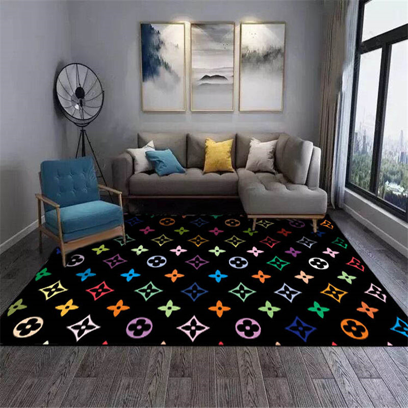 Multi-Colored Luxe Rug Cotton Blend Animal Printed Area Carpet Non-Slip Backing Stain-Resistant Area Rug for Parlor Clearhalo 'Area Rug' 'Rug' 2480465