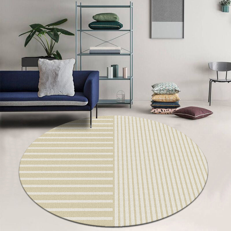 Multi-Color Nordic Rug Cotton Blend Stripe Pattern Area Carpet Non-Slip Pet Friendly Indoor Rug for Room Clearhalo 'Area Rug' 'Rug' 2480609