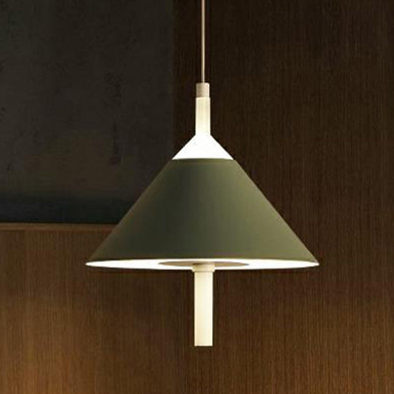 Simple Style Conical Pendant Light Metallic Hanging Light for Bedroom Restaurant Clearhalo 'Ceiling Lights' 'Pendant Lights' 'Pendants' Lighting' 251113