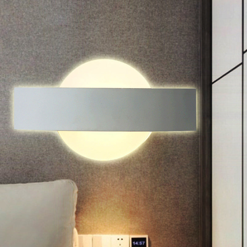 Living Room Slim Panel Wall Lamp Acrylic Modern Style White LED Sconce Light Clearhalo 'Wall Lamps & Sconces' 'Wall Lights' Lighting' 252110