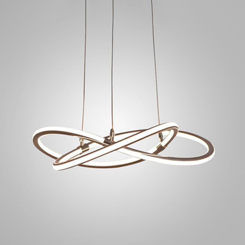 Contemporary Strip Chandelier Lamp Metal Ceiling Pendant Light for Restaurant with Hanging Cord Gold 31.5