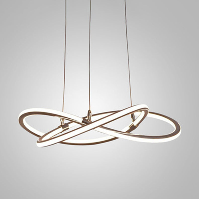 Contemporary Strip Chandelier Lamp Metal Ceiling Pendant Light for Restaurant with Hanging Cord Gold 47.5