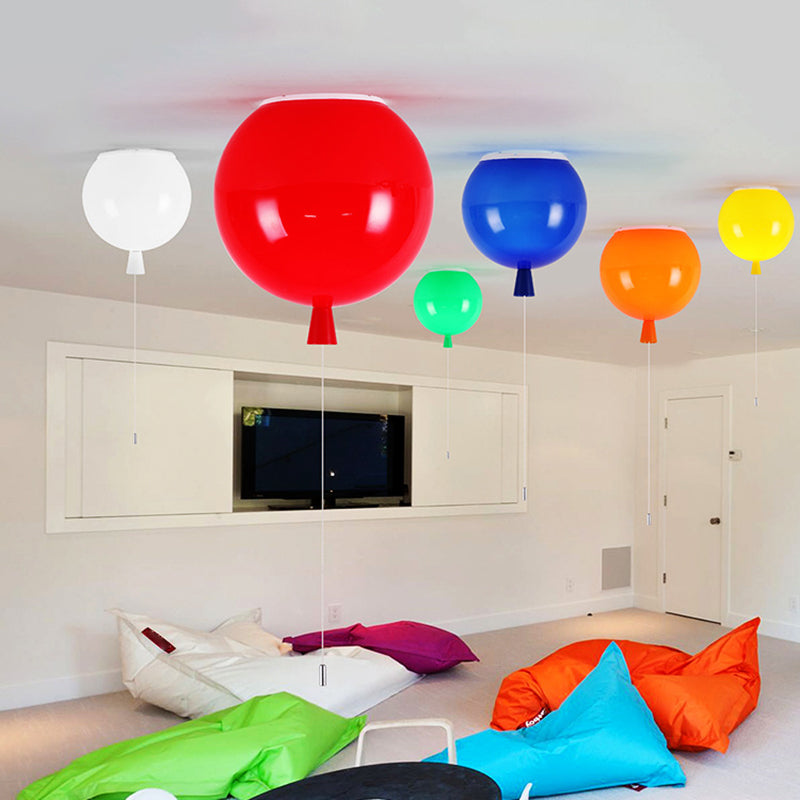 Modern Balloon Flush Mount Lighting Plastic LED Kindergarten Flush Ceiling Light Clearhalo 'Ceiling Lights' 'Close To Ceiling Lights' 'Close to ceiling' 'Flush mount' Lighting' 2553162