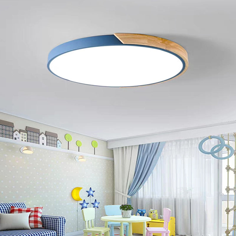 LED Bedroom Flush Ceiling Light Fixture Nordic Flush Mount Lighting with Circle Acrylic Shade Clearhalo 'Ceiling Lights' 'Close To Ceiling Lights' 'Close to ceiling' 'Flush mount' Lighting' 2553213