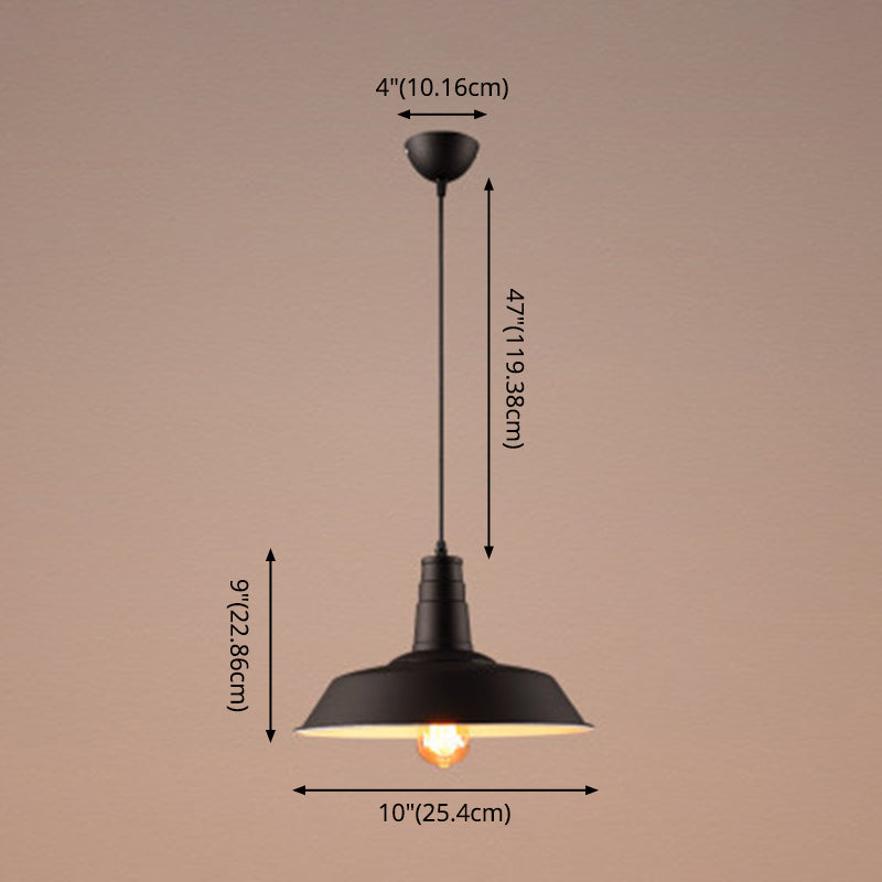 Pendant Lighting Industrial Style Shade Metal Hanging Pendant Light for Coffee Shop Clearhalo 'Art Deco Pendants' 'Black' 'Cast Iron' 'Ceiling Lights' 'Ceramic' 'Crystal' 'Industrial Pendants' 'Industrial' 'Metal' 'Middle Century Pendants' 'Pendant Lights' 'Pendants' 'Rustic Pendants' 'Tiffany' Lighting' 2554330