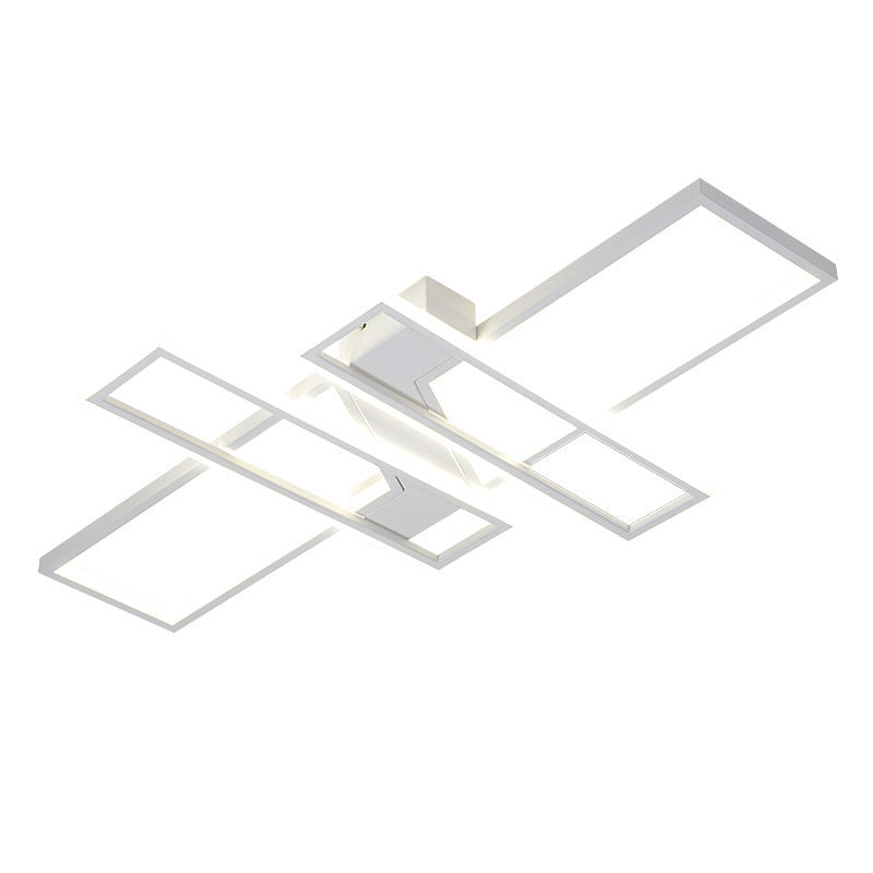 LED Frame Ceiling Mount Light Modern Acrylic Living Room Semi Flush Light Fixture Clearhalo 'Ceiling Lights' 'Close To Ceiling Lights' 'Close to ceiling' 'Semi-flushmount' Lighting' 2556417