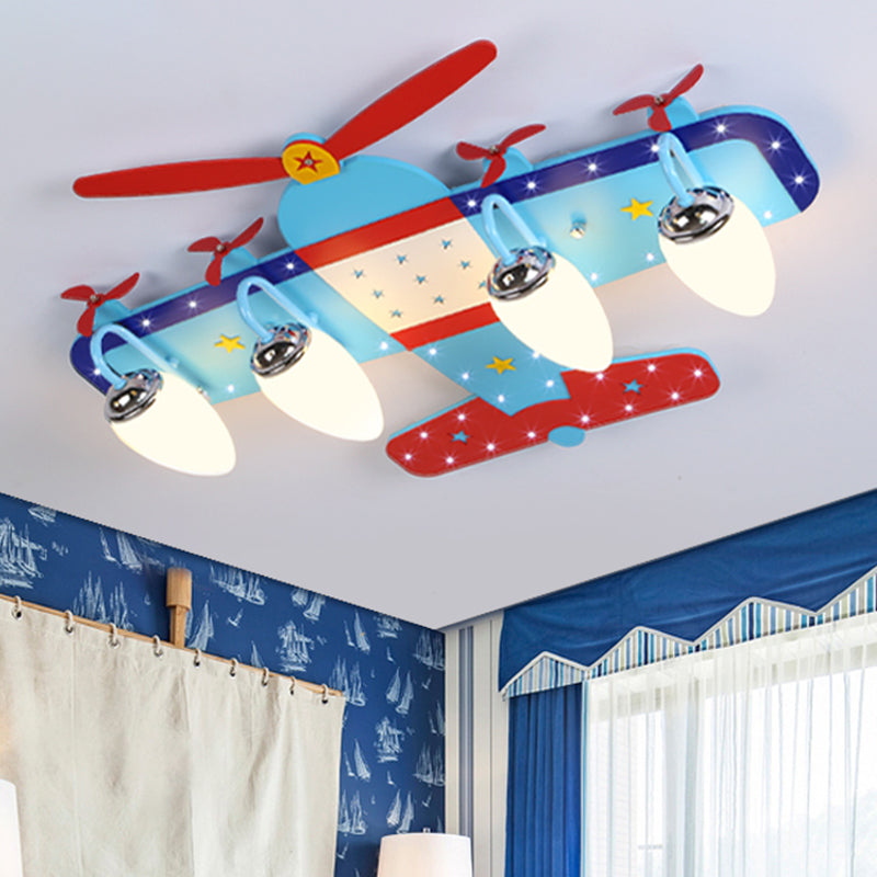 Airplane Shape Flush Mount Light Kindergarten Children Room Ceiling Light Clearhalo 'Ceiling Lights' 'Close To Ceiling Lights' 'Close to ceiling' 'Flush mount' Lighting' 2562637