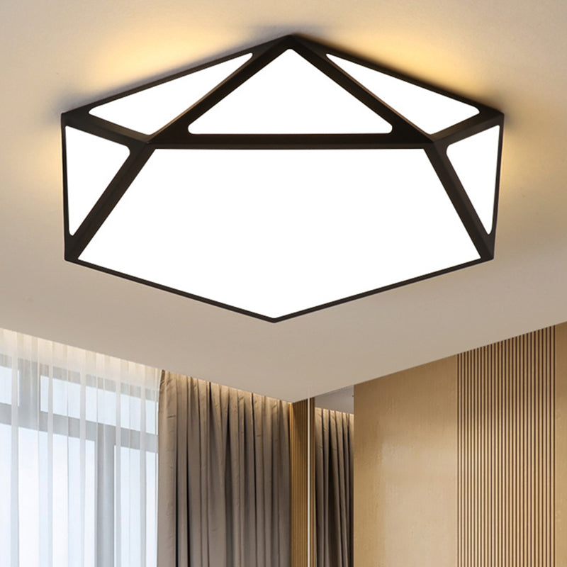 Macaroon Style Modern Lighting Fixture Geometric Acrylic Ceiling Lights LED Flush Mount Light for Hallway Bedroom Clearhalo 'Ceiling Lights' 'Close To Ceiling Lights' 'Close to ceiling' 'Flush mount' Lighting' 2562779