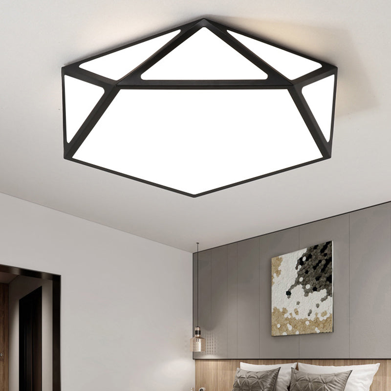 Macaroon Style Modern Lighting Fixture Geometric Acrylic Ceiling Lights LED Flush Mount Light for Hallway Bedroom Clearhalo 'Ceiling Lights' 'Close To Ceiling Lights' 'Close to ceiling' 'Flush mount' Lighting' 2562782