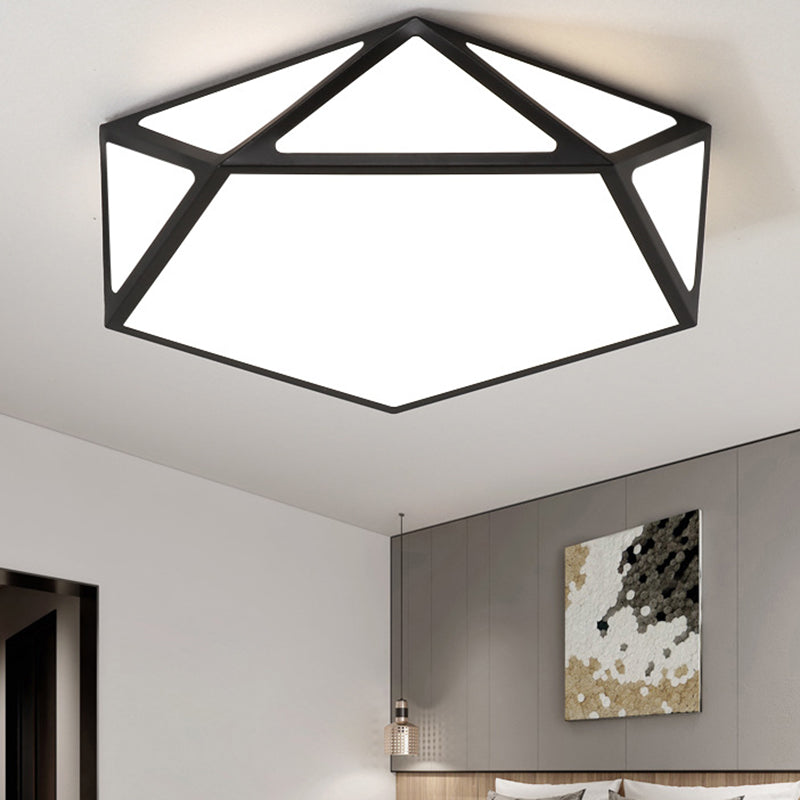 Macaroon Style Modern Lighting Fixture Geometric Acrylic Ceiling Lights LED Flush Mount Light for Hallway Bedroom Clearhalo 'Ceiling Lights' 'Close To Ceiling Lights' 'Close to ceiling' 'Flush mount' Lighting' 2562784