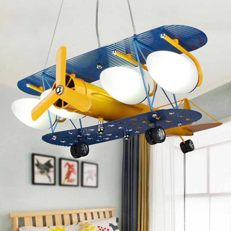 Airplane��Pendant Lighting Fixtures Cartoon Glass and Metal Hanging Pendant for Children Bedroom Clearhalo 'Ceiling Lights' 'Pendant Lights' 'Pendants' Lighting' options 2579024_72d8aeb1-8fbc-4139-9cdf-3bb6a6bfefbe