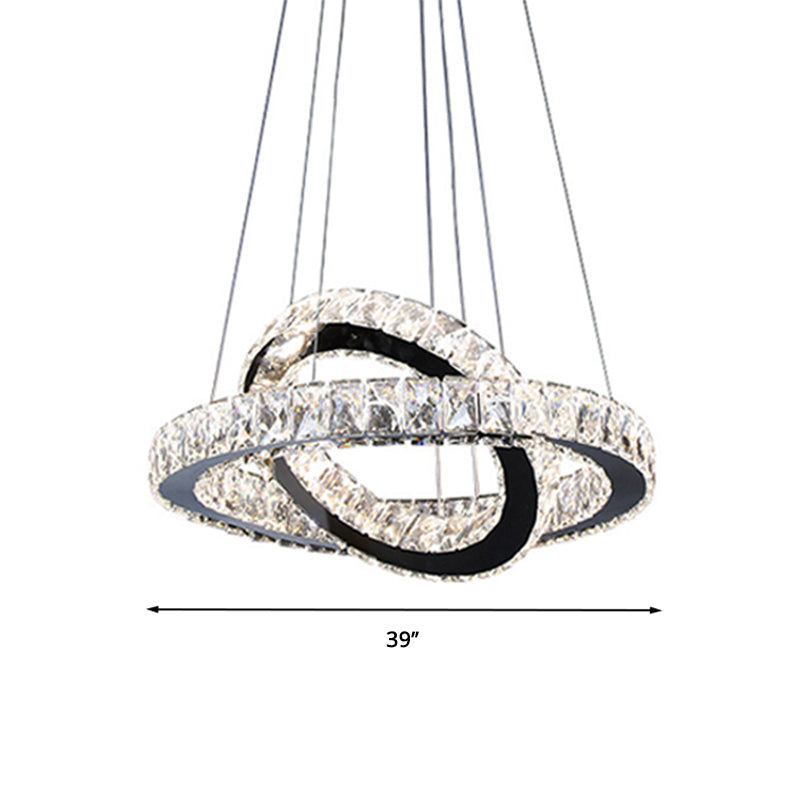 Ring Chandelier Light Minimalist Crystal 19