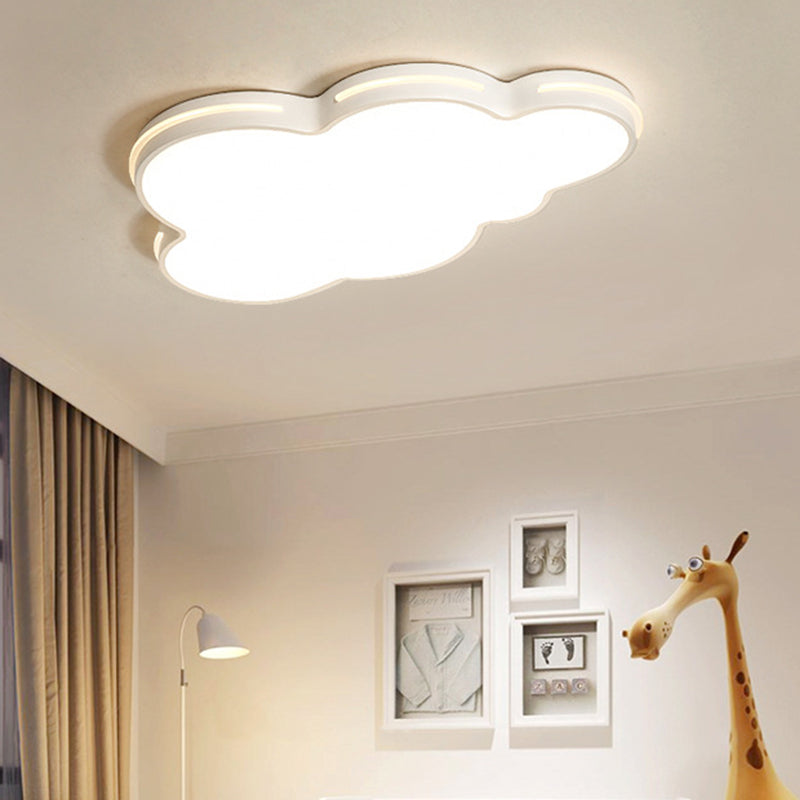 Cloud Flush Ceiling Lights 1 Light Metallic Nordic Flush-Mount Light Fixture Clearhalo 'Ceiling Lights' 'Close To Ceiling Lights' 'Close to ceiling' 'Flush mount' Lighting' 2589265