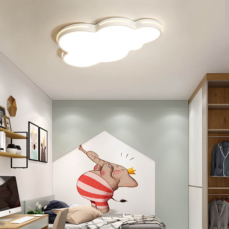 Cloud Flush Ceiling Lights 1 Light Metallic Nordic Flush-Mount Light Fixture Clearhalo 'Ceiling Lights' 'Close To Ceiling Lights' 'Close to ceiling' 'Flush mount' Lighting' 2589271