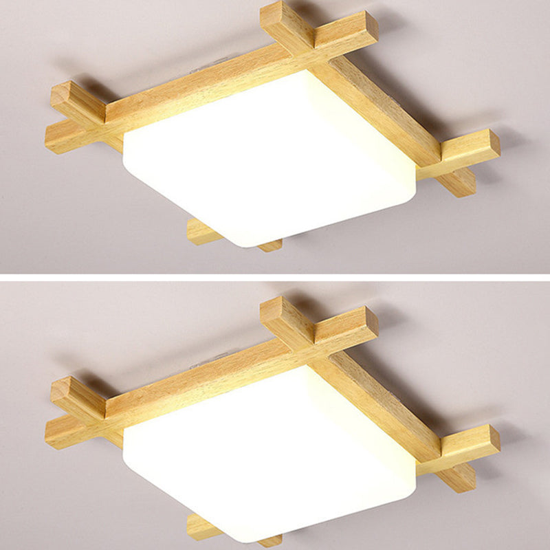 Square Flush Mount Ceiling Light Modernist Acrylic Ceiling Flush Mount for Living Room Clearhalo 'Ceiling Lights' 'Close To Ceiling Lights' 'Close to ceiling' 'Flush mount' Lighting' 2589479