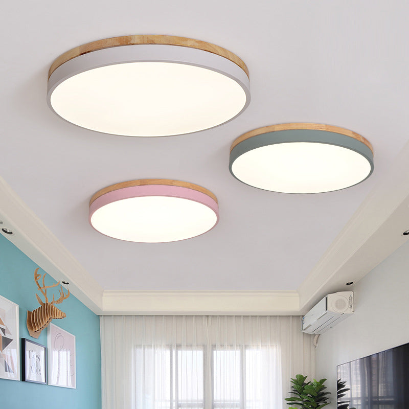 Disk Flush Mount Ceiling Light 1 Light Acrylic Minimalistic Flush Mount Ceiling Light Clearhalo 'Ceiling Lights' 'Close To Ceiling Lights' 'Close to ceiling' 'Flush mount' Lighting' 2590499