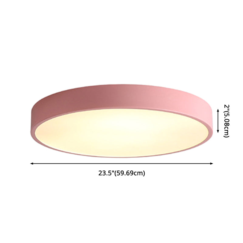 Disk Flush Mount Ceiling Light Minimalism Acrylic Ceiling Mount Light Fixture for Bedroom Clearhalo 'Ceiling Lights' 'Close To Ceiling Lights' 'Close to ceiling' 'Flush mount' Lighting' 2590590