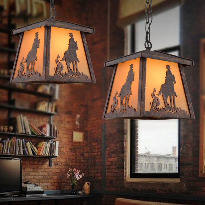 Industrial Tapered Suspension Light Height Adjustable Metal 1 Light Pendant Lighting with 31.5