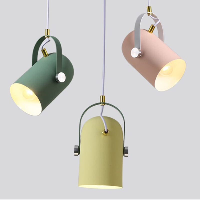 Handle Clothes Shop Hanging Light Fixture Metal Simplicity Style Pendant Light Kit Clearhalo 'Ceiling Lights' 'Pendant Lights' 'Pendants' Lighting' 2604231