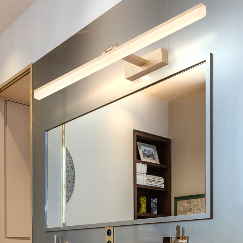 Bathroom LED Mirror Cabinet Lamp Modern Bath Light in 3 Color Finish Clearhalo 'Vanity Lights' 'Wall Lights' Lighting' 2616874