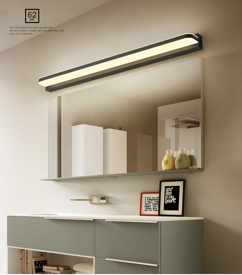 Linear Vanity Lighting Ideas Modern Style Wall Lamp in Multiple Sightless for Bathroom Clearhalo 'Vanity Lights' 'Wall Lights' Lighting' 2616920