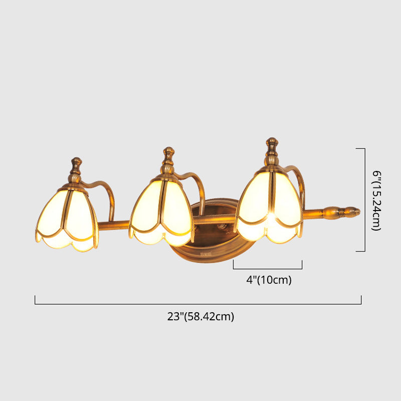 Metal Armed Vanity Light Fixtures Colonial Style Vanity Mirror Lights for Bathroom Clearhalo 'Vanity Lights' 'Wall Lights' Lighting' 2617286