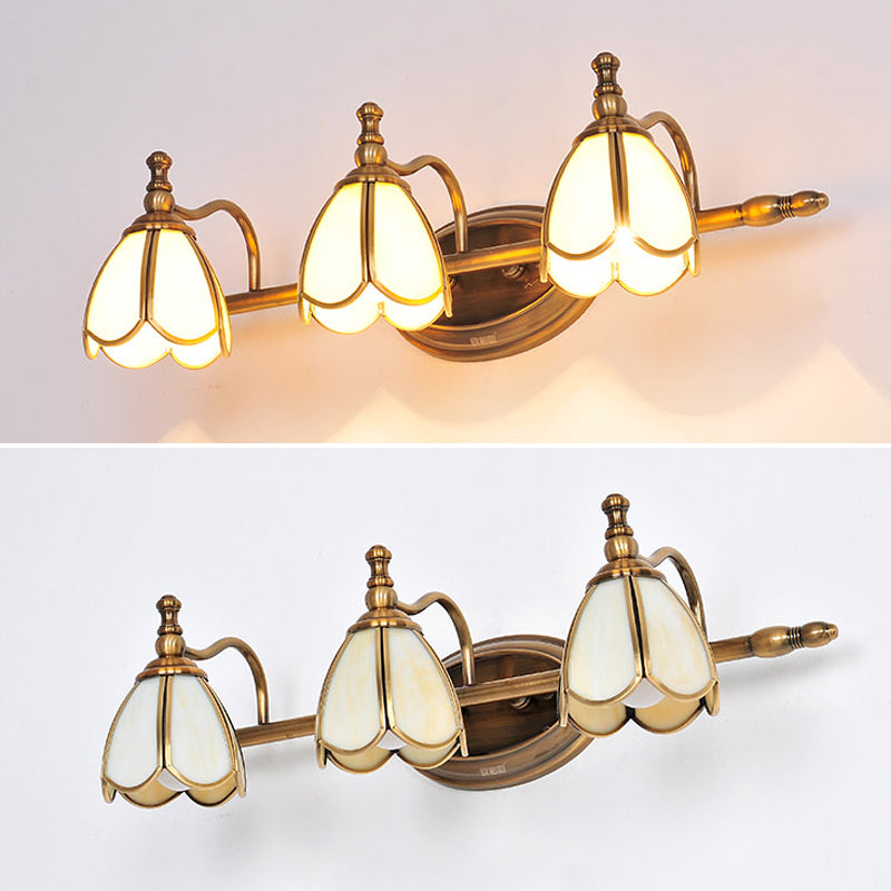 Metal Armed Vanity Light Fixtures Colonial Style Vanity Mirror Lights for Bathroom Clearhalo 'Vanity Lights' 'Wall Lights' Lighting' 2617290