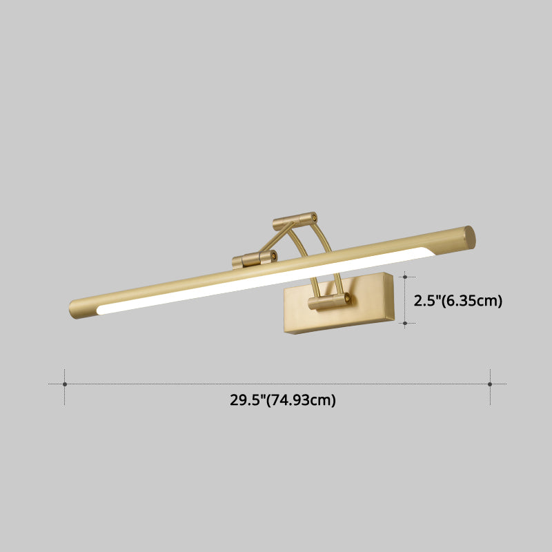 Armed Vanity Wall Light Fixtures Modern Luxury Style Copper Single Vanity Light Clearhalo 'Vanity Lights' 'Wall Lights' Lighting' 2627156