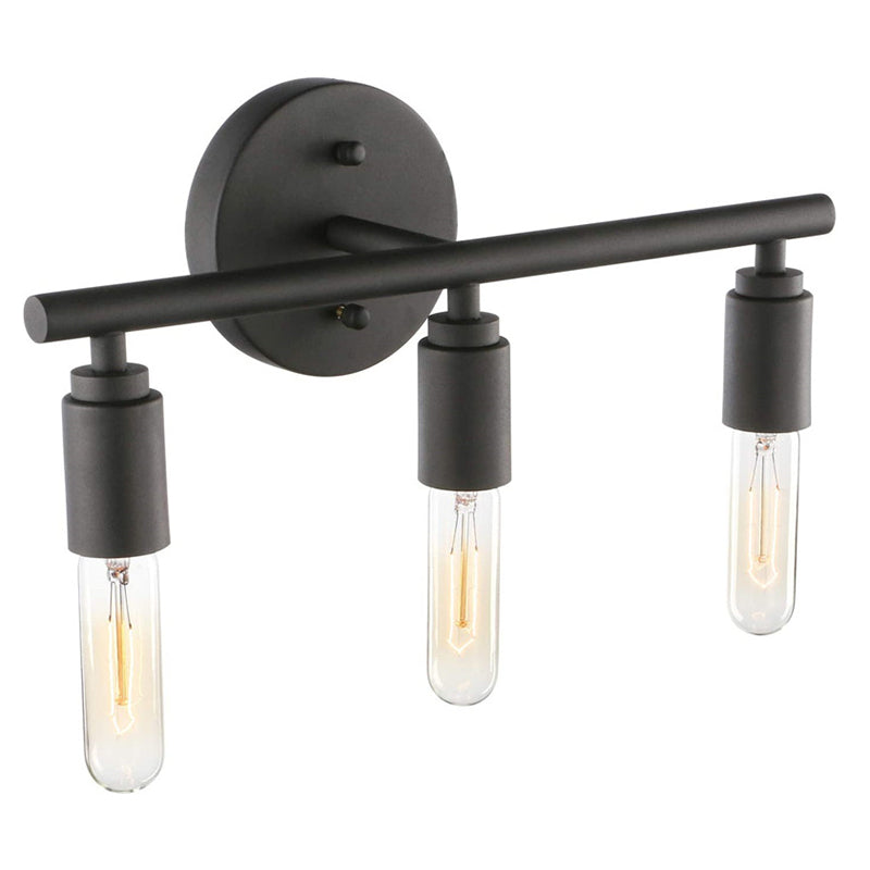 Open Bulbs Vanity Wall Light Fixtures Retro Industrial Style Metal Vanity Light Clearhalo 'Vanity Lights' 'Wall Lights' Lighting' 2627497