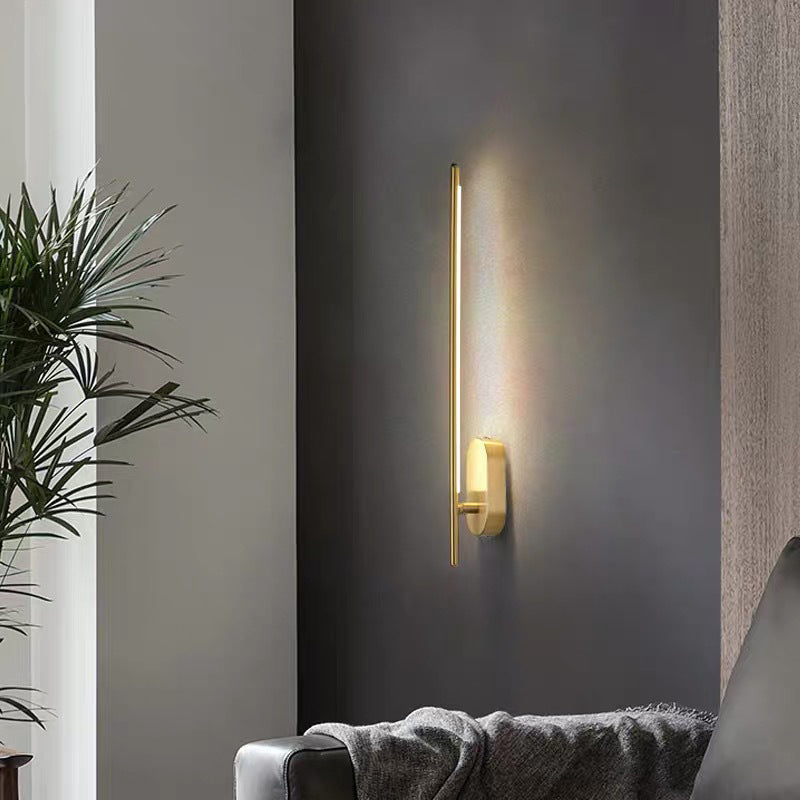 Linear Strip Wall Lighting Modern Metal Wall Mount Lamp for Bedroom Living Room Clearhalo 'Wall Lamps & Sconces' 'Wall Lights' Lighting' 2627532