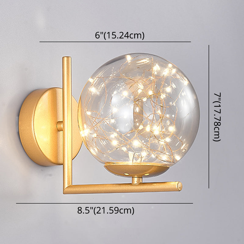 1 Head Ambient Lighting Wall Light Sconce Creative Star Light Wall Lamp for Bedroom Clearhalo 'Wall Lamps & Sconces' 'Wall Lights' Lighting' 2627713