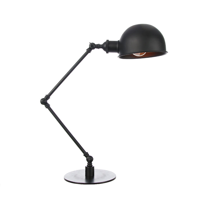 Black/Brass Domed Table Lighting Industrial Style 4