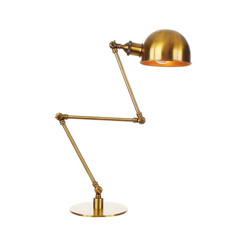 Golden Bowl Shade Table Lamp Industrial Stylish 4