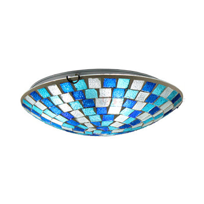 Blue Round Ceiling Light Fixture 12