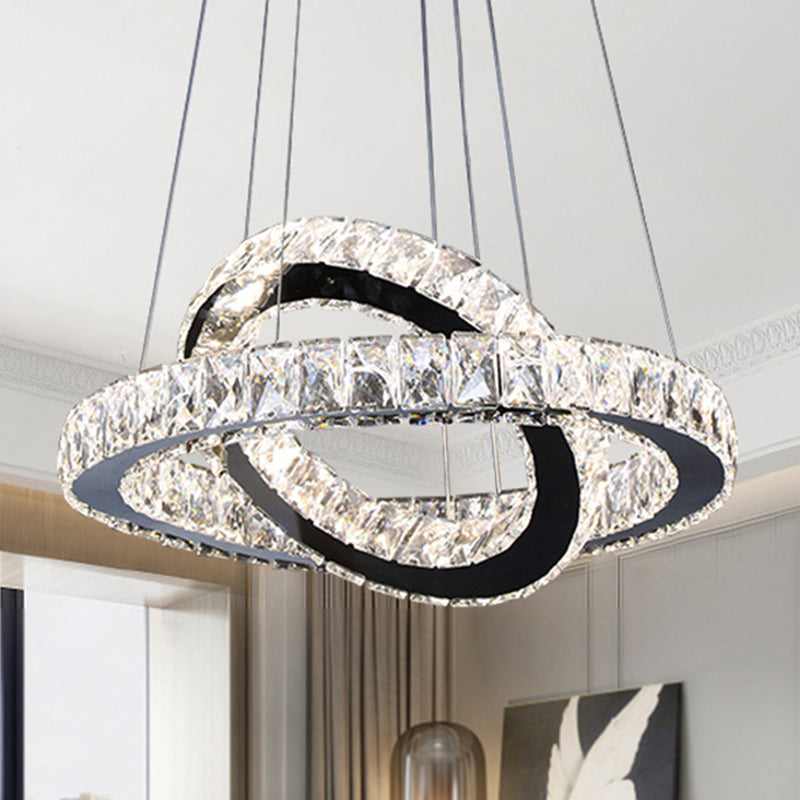 Ring Chandelier Light Minimalist Crystal 19