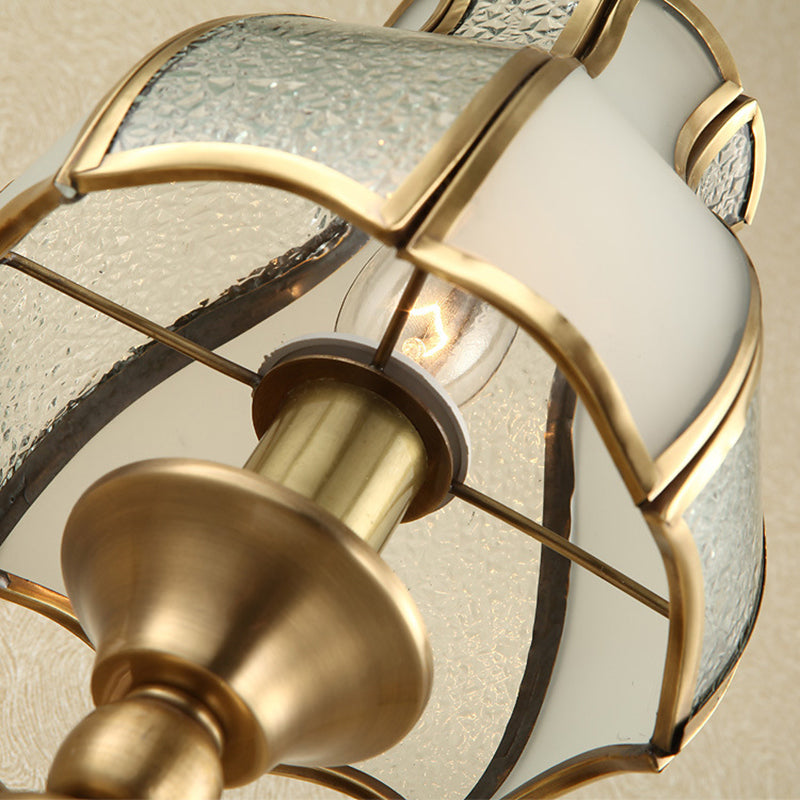 Curved Metal Sconce Light Traditionalism 1-Bulb Living Room Wall Light Fixture in Brass Clearhalo 'Wall Lamps & Sconces' 'Wall Lights' Lighting' 273681