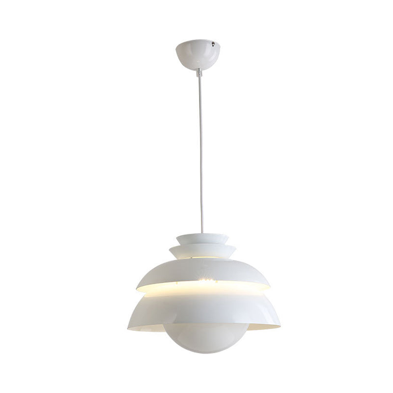 Wide Flare Hanging Lighting Modern Metal 1 Bulb White Ceiling Pendant Light for Dining Room Clearhalo 'Ceiling Lights' 'Modern Pendants' 'Modern' 'Pendant Lights' 'Pendants' Lighting' 298171