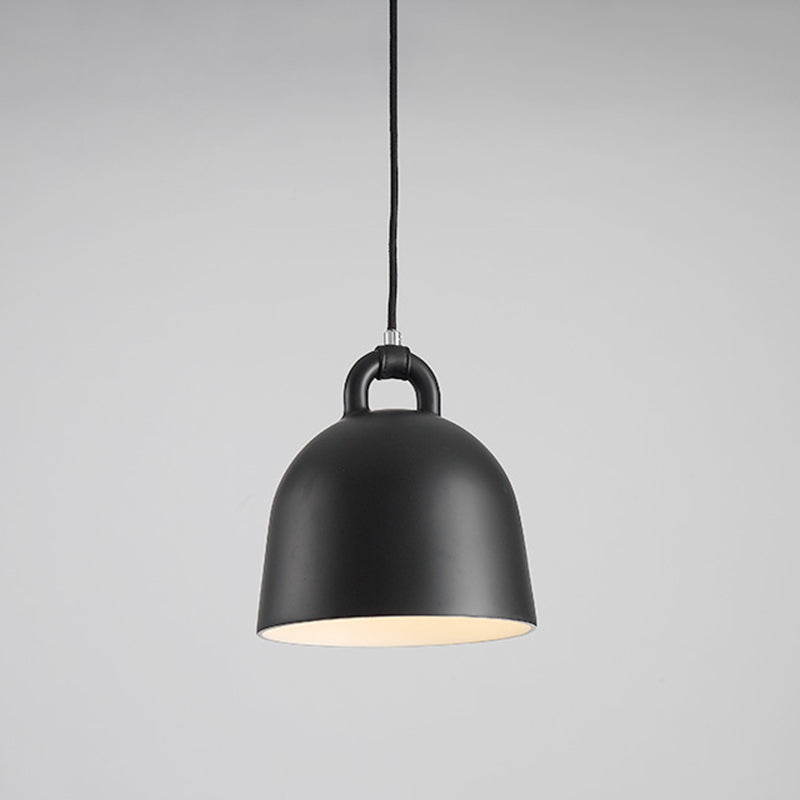 Domed Pendant Lamp Contemporary Metal 1 Light Black Suspension Lighting for Dining Room Clearhalo 'Ceiling Lights' 'Modern Pendants' 'Modern' 'Pendant Lights' 'Pendants' Lighting' 313170