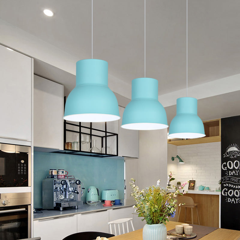 Metal Dome Shade Suspension Pendant Minimalist 10