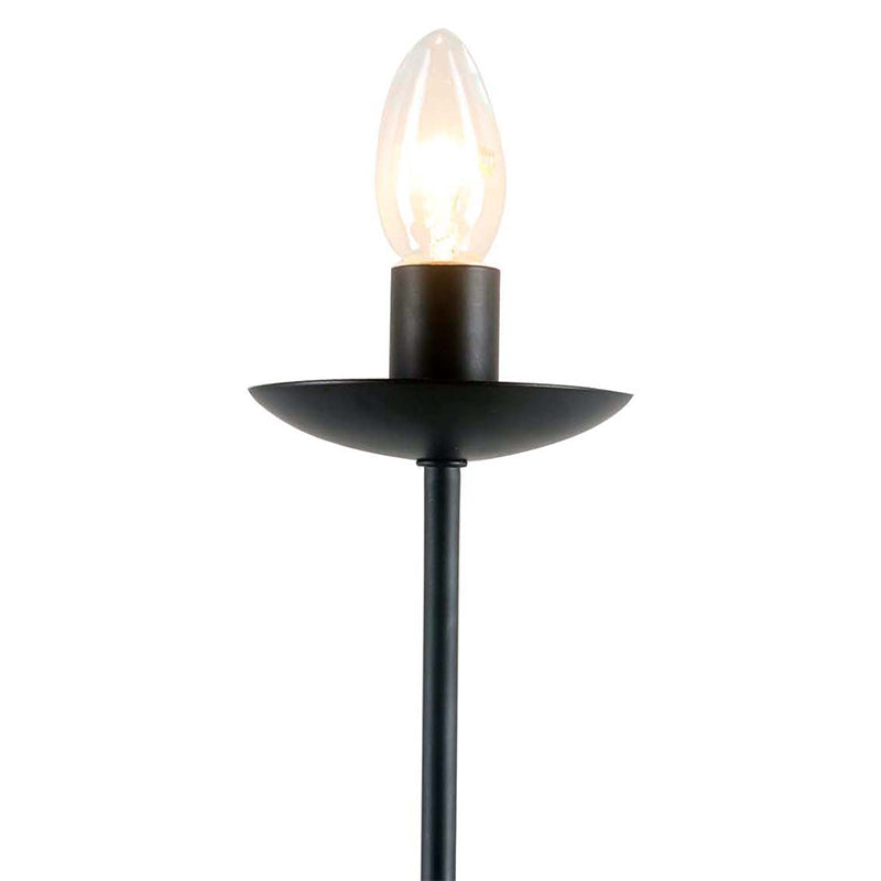 Black Finish Exposed Sconce Wall Light Industrial Style 1 Bulb Metal Wall Mount Light with Candle Design Clearhalo 'Art deco wall lights' 'Cast Iron' 'Glass' 'Industrial wall lights' 'Industrial' 'Middle century wall lights' 'Modern' 'Rustic wall lights' 'Tiffany' 'Traditional wall lights' 'Wall Lamps & Sconces' 'Wall Lights' Lighting' 331817