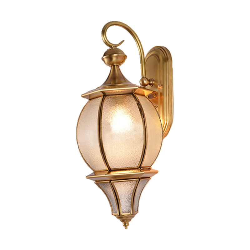 Gold Teardrop Sconce Light Retro Style Beveled Metallic and Water Glass 1 Bulb Wall Lamp Clearhalo 'Wall Lamps & Sconces' 'Wall Lights' Lighting' 333717