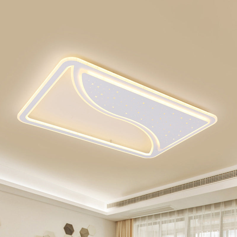 White Square/Rectangular LED Ceiling Lamp 19