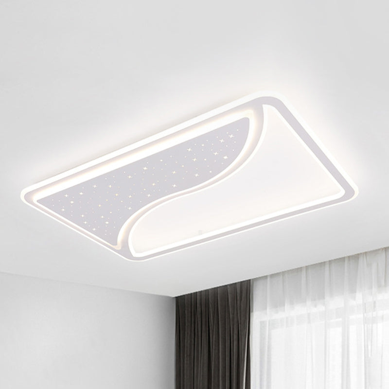 White Square/Rectangular LED Ceiling Lamp 19