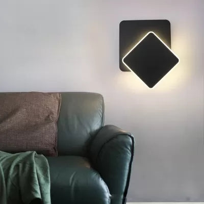 Modern Style Wall Light Square Shape Acrylic LED Sconce Light for Stair Dining Room Clearhalo 'Wall Lamps & Sconces' 'Wall Lights' Lighting' 35371