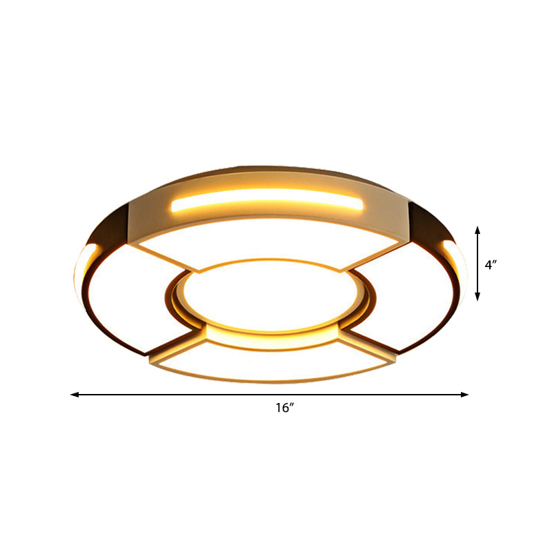 Unique Round Ceiling Fixture Modern Acrylic 16