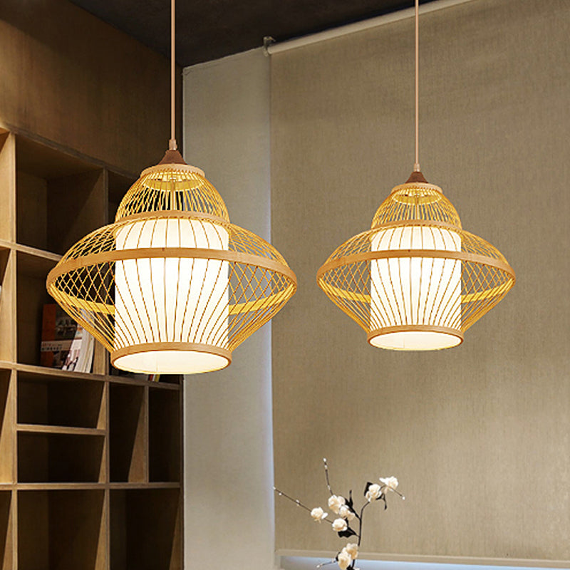 Curvy Pendant Lighting Japanese Bamboo 14