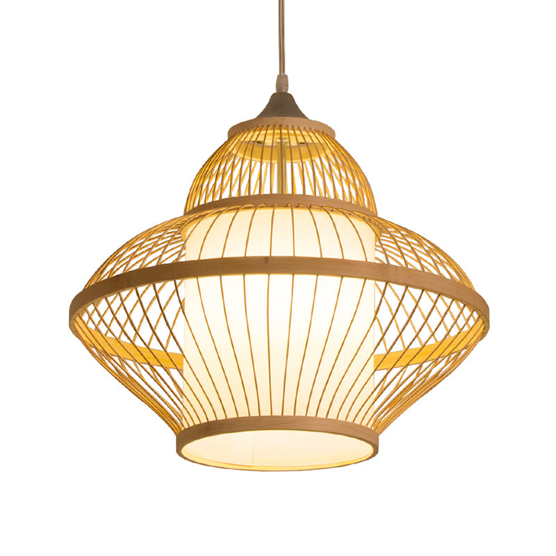 Curvy Pendant Lighting Japanese Bamboo 14