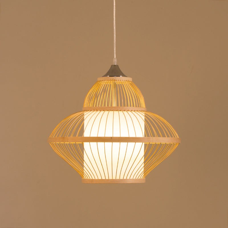 Curvy Pendant Lighting Japanese Bamboo 14